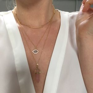 ❤️Natural Opal Necklace / layered